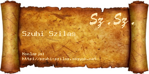 Szuhi Szilas névjegykártya